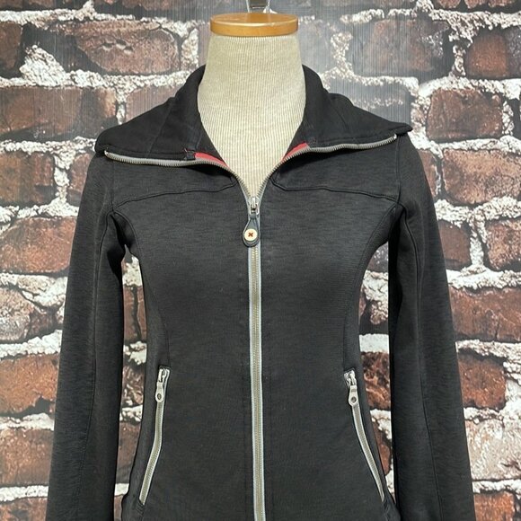 SIMS Jacket Sweatshirt Black Zip Up Size Small S - Picture 7 of 17